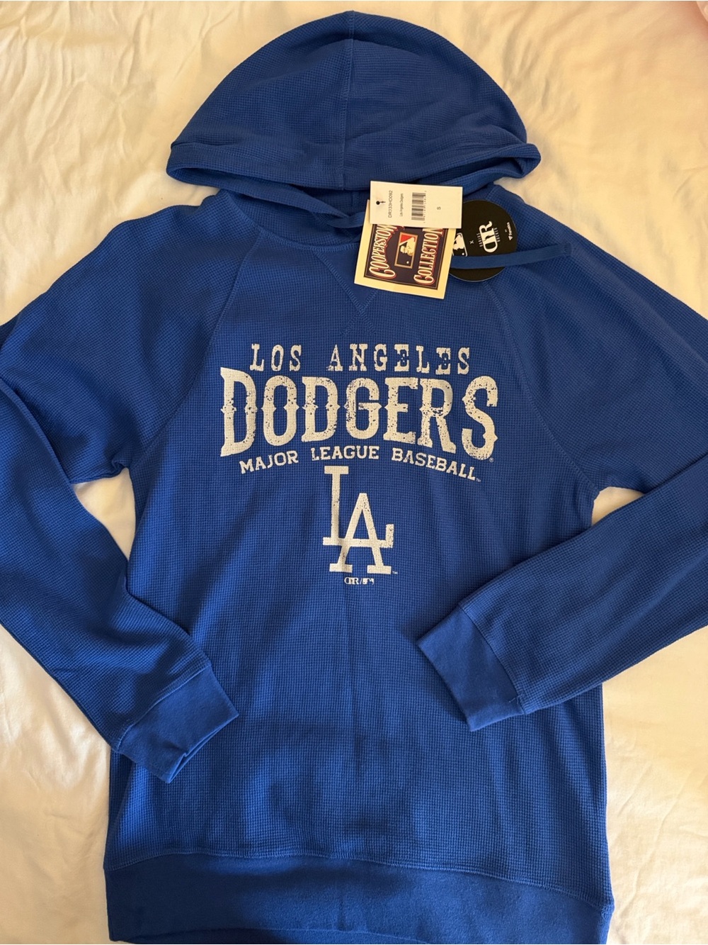 LA Dodgers Blue Women's Hooded Sweatshirt